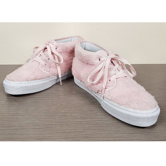 Vans Faux Shearling Chukka Sneaker, Pink, Womens Size 5 - Picture 4 of 7
